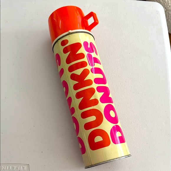 Dunkin Donuts Other - Vintage 80s Dunkin Donuts 13” Metal Thermos